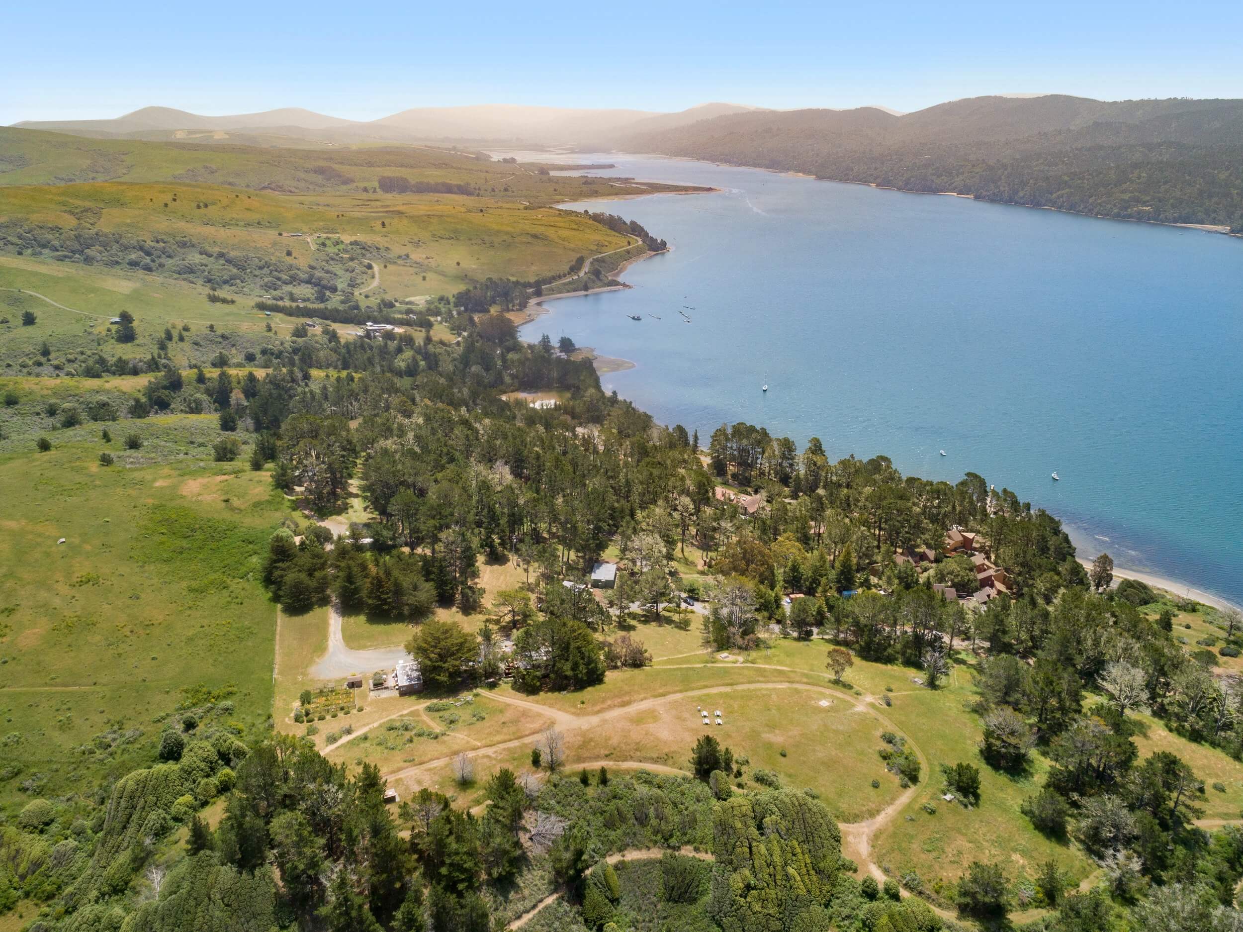 Aerial view of Marconi State Historic Park