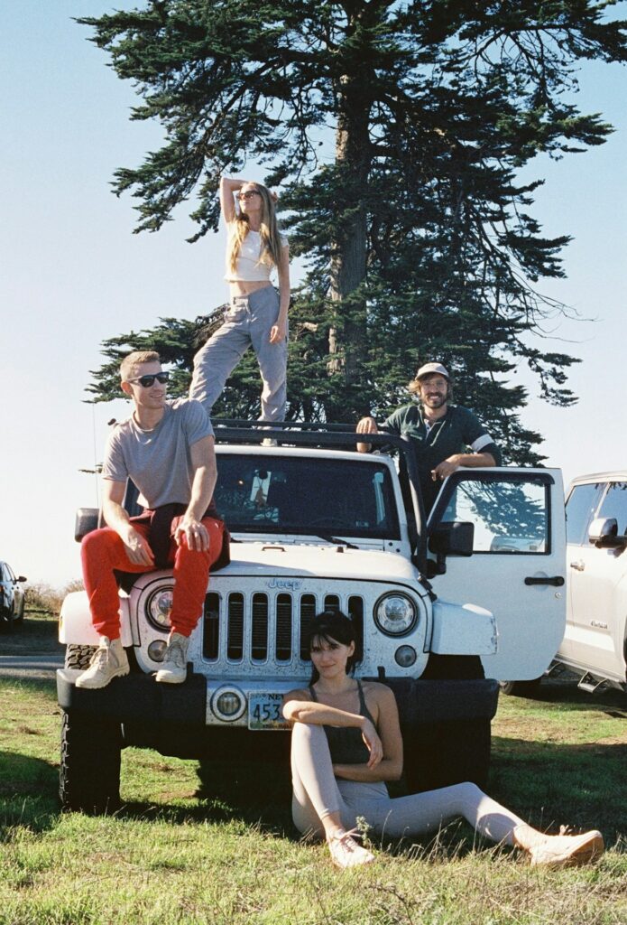 Group of friends on a Jeep