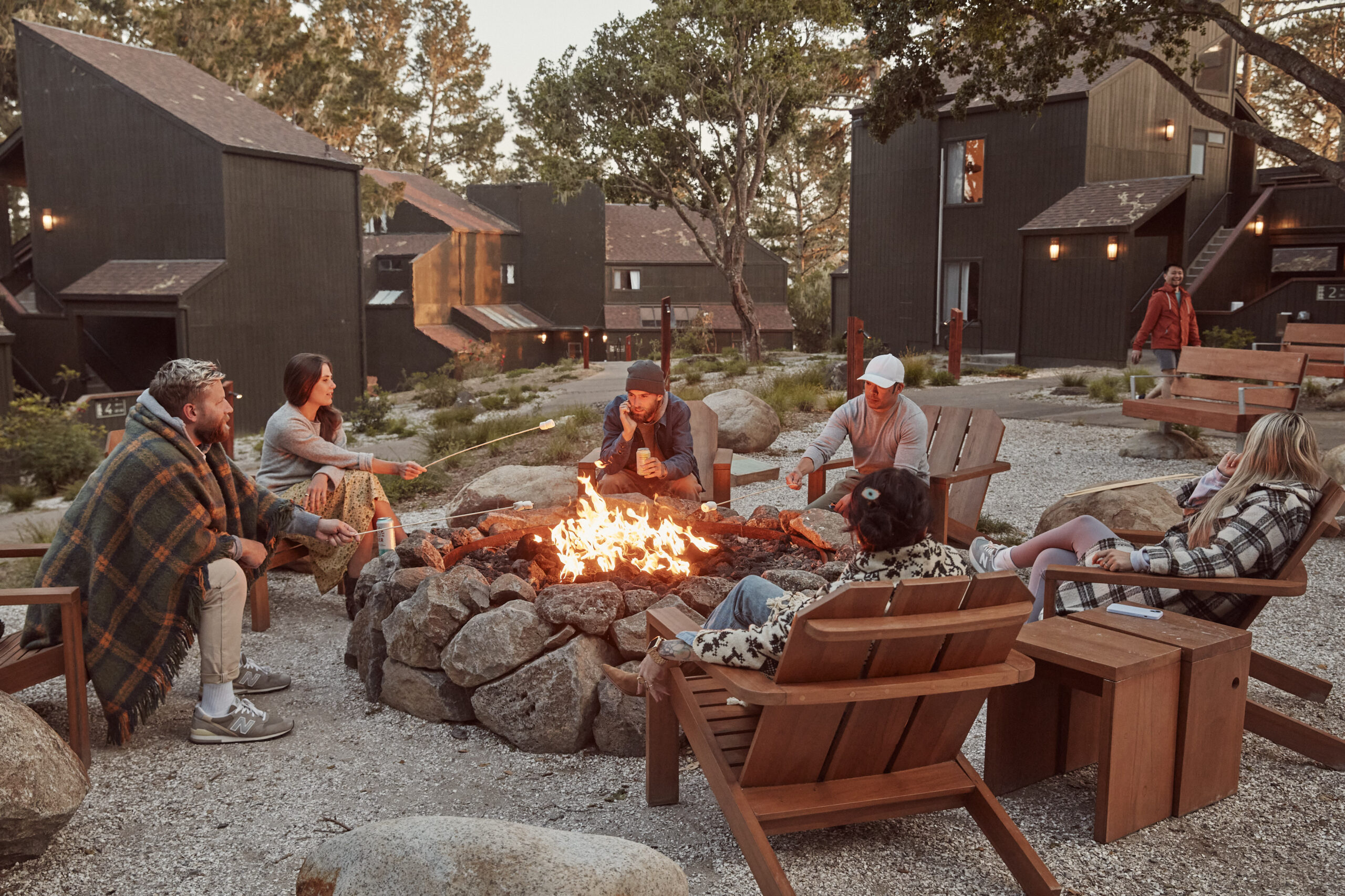 Firepit at Lodge at Marconi