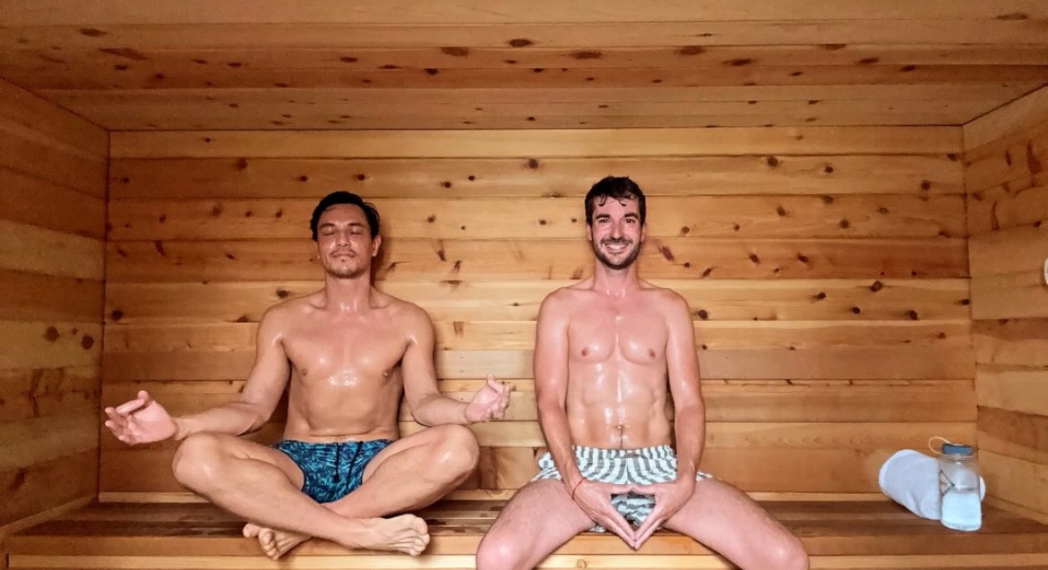 Sauna photo by @dustincaseyouneed